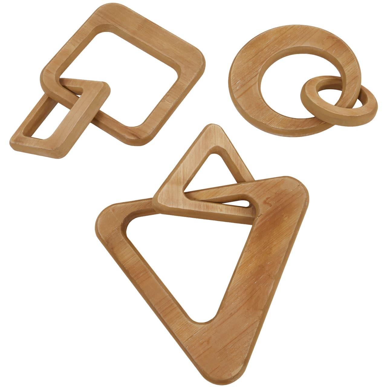 CosmoLiving by Cosmopolitan Wood Chain Sculpture Set